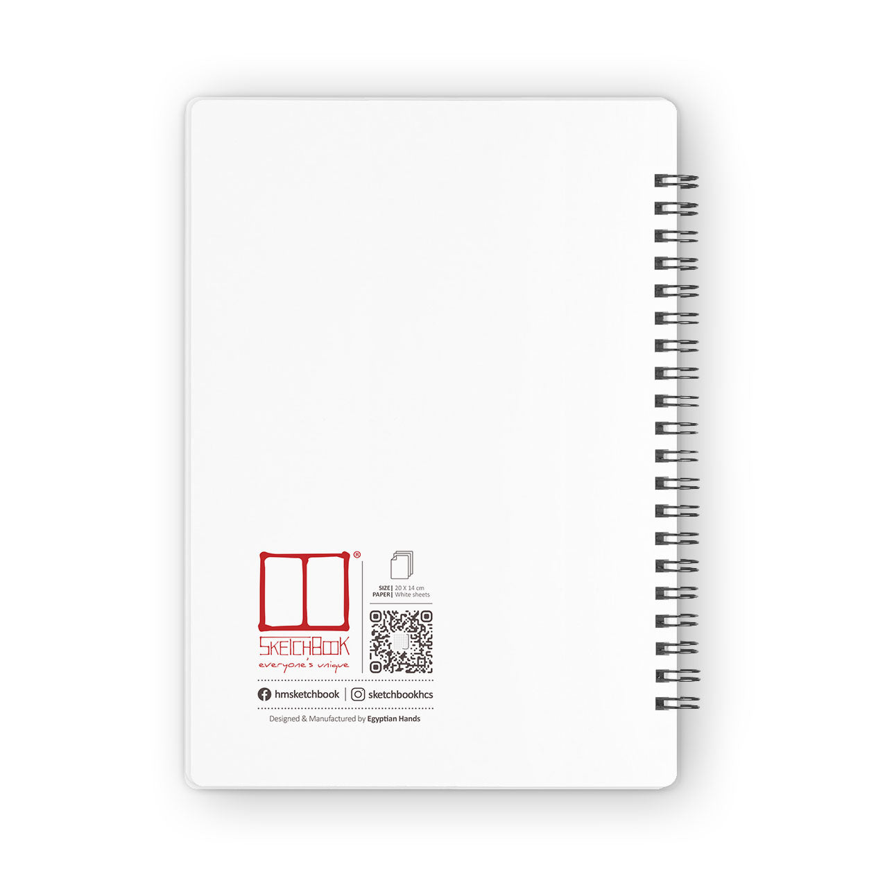 Sketchbook | 20 X 14 cm - (Plain) - White Paper - from SketchBook Stationery
