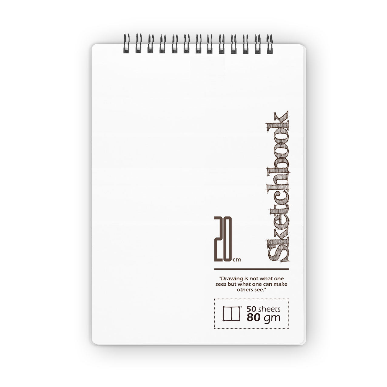 Sketchbook | 20 X 14 cm - (Plain) - White Paper - from SketchBook Stationery