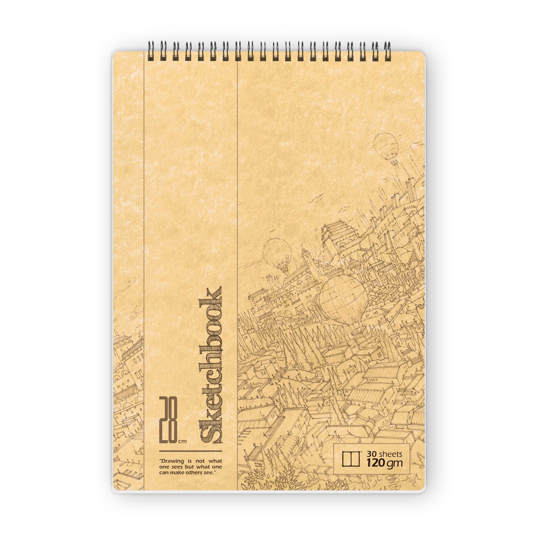 Sketchbook | 28 X 20 cm - (Strip) - White Paper - from SketchBook Stationery