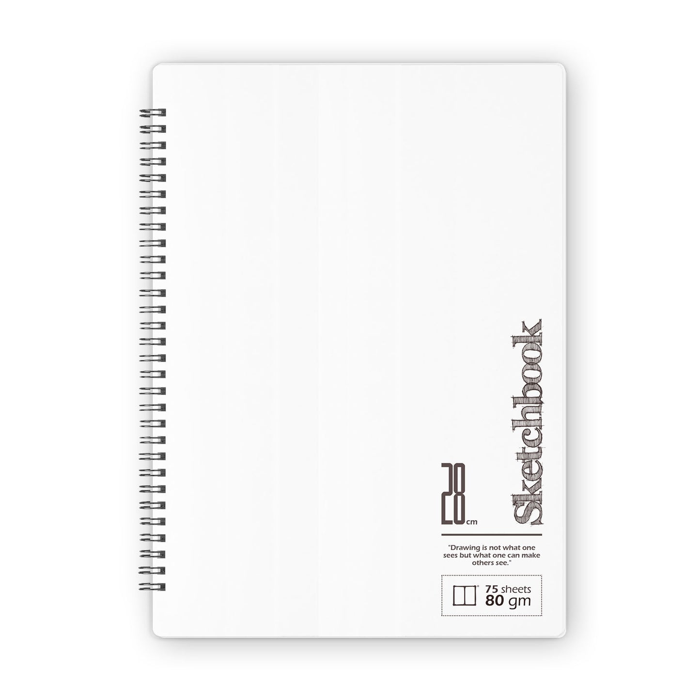 Sketchbook | 28 X 20 cm - (Plain) - White Paper - from SketchBook Stationery