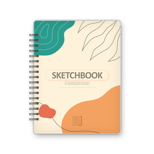 Sketchbook - 18X14 cm - 75 Sheets | Minimal Leaf 03 - from Journals