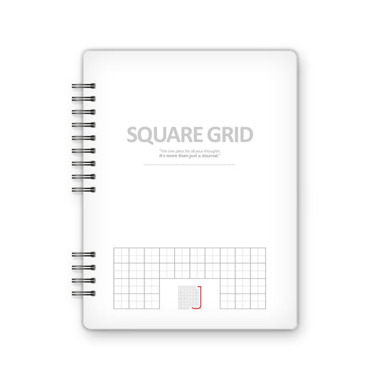 Square Grid - 18X14 cm - 75 Sheets | White - from Journals