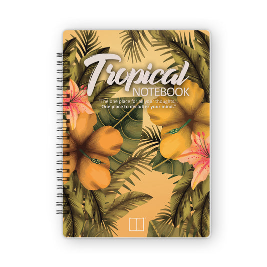 Notebooks | 20 X 14 cm - Tropical Collection - Yellow - from SketchBook Stationery