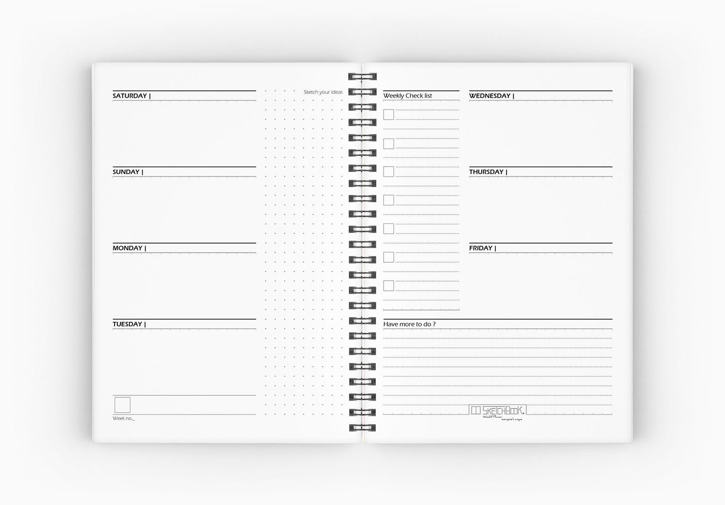 Weekly Planner Set | 20 X 14 cm - (Cities Edition) - Cairo - from SketchBook Stationery