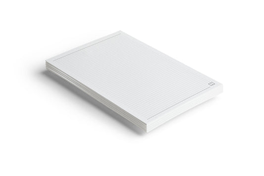 Paper Pack - 28 X 20 cm - 100 Sheets - (120 gm Lined White Paper) - from SketchBook Stationery