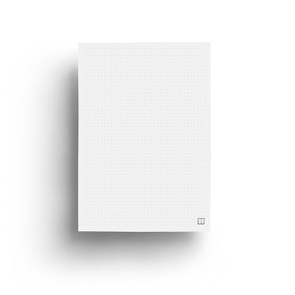 Paper Pack - 28 X 20 cm - 100 Sheets - (120 gm Dotted White Paper) - from SketchBook Stationery