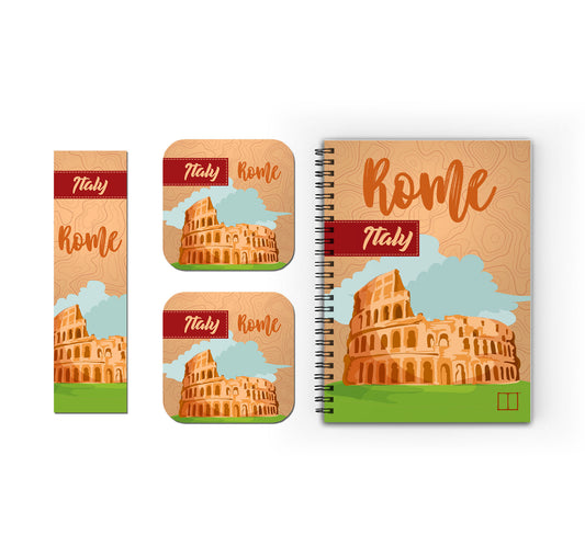 Weekly Planner Set | 20 X 14 cm - (Cities Edition) - Rome - from SketchBook Stationery